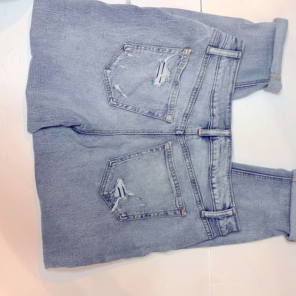 Edgely Maurice’s High Rise Mom Button Fly Distressed Jeans Women’s 12 Short - Picture 8 of 14